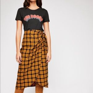 Pauper Plaid Wrap Skirt